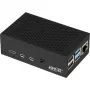 Alumīnija korpuss Raspberry Pi 4 B, JYT modelis RB-AlucaseP4+01B, melns