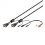 Wentronic SVGA audio kabelis - 3m - VGA (D-Sub) - VGA (D-Sub) - Melns - Audio 3,5 mm (93969)