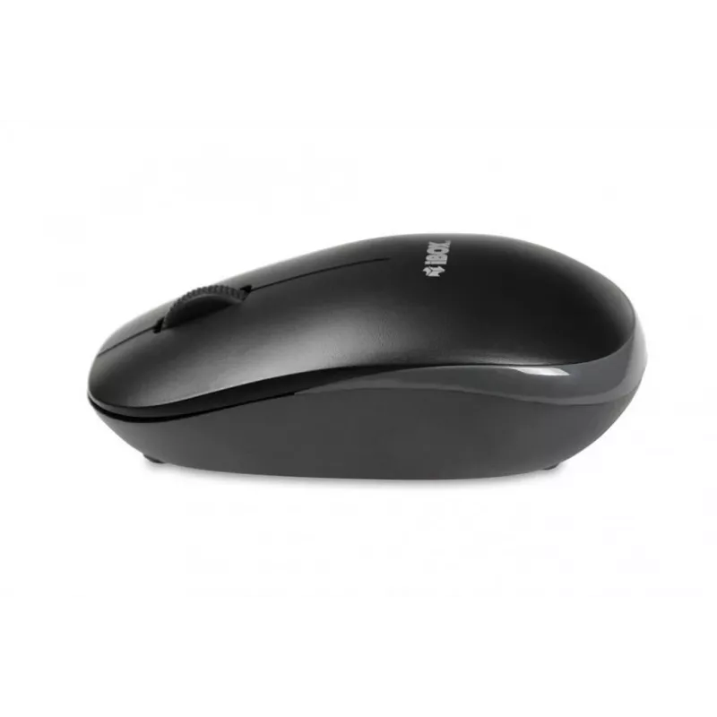 IBOX Desktop Kit Pro bezvadu tastatūra un pele, QWERTY pilna izmēra 104 taustiņi, 2,4 GHz, 1200 DPI, melna
