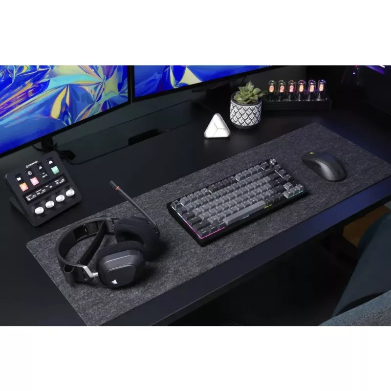 Corsair Gaming K65 Plus Wireless 75% RGB spēļu tastatūra, MLX Sarkans - melna, pelēka