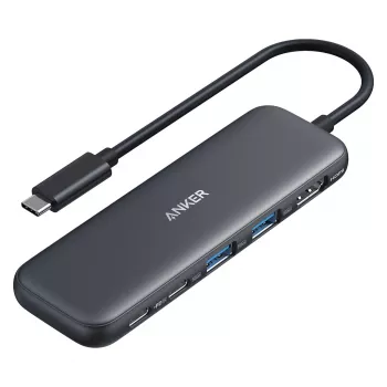 USB centrmezgls Anker 332 pelēks USB Type-C 5000 Mbit/s HDMI USB 3.2