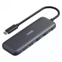 USB centrmezgls Anker 332 pelēks USB Type-C 5000 Mbit/s HDMI USB 3.2