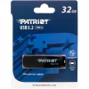 USB zibatmiņa PATRIOT 32 GB USB Type-A 3.2 Gen 1 melna, 80 MB/s, kabatas atslēgu gredzens