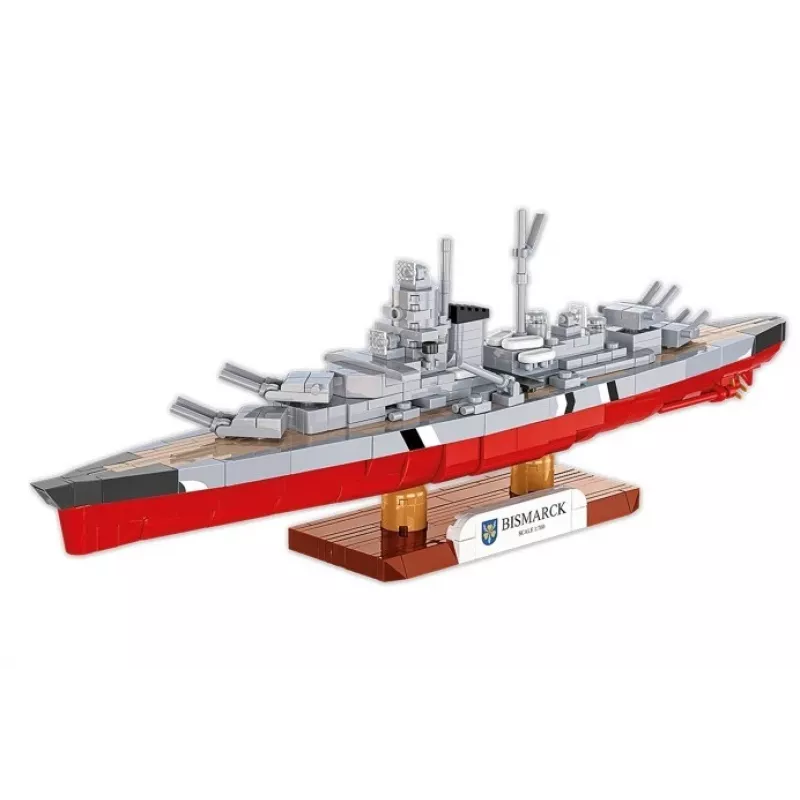 Konstrukciju komplekts Cobi kaujas kuģa Bismarck modelis, 590 detaļas