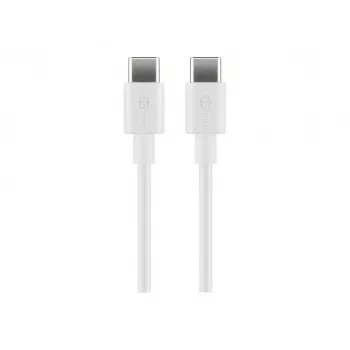 Goobay USB-C uzlādes un sinhronizācijas kabelis, 2 m, balts | Goobay