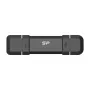 Silicon Power DS72 USB zibatmiņa 250 GB USB Type-A / USB Type-C 3.2 Gen 2 (3.1 Gen 2) Melna