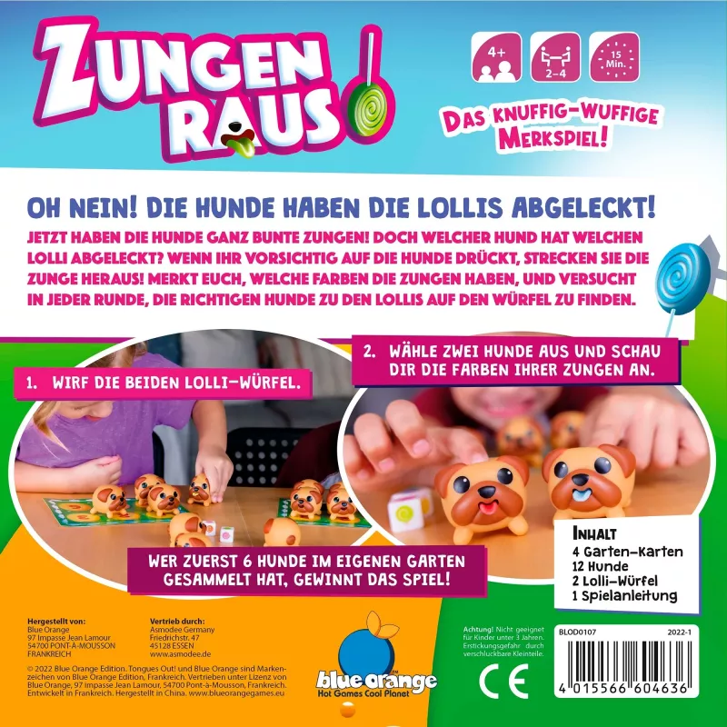 Zungen Raus, galda spēle