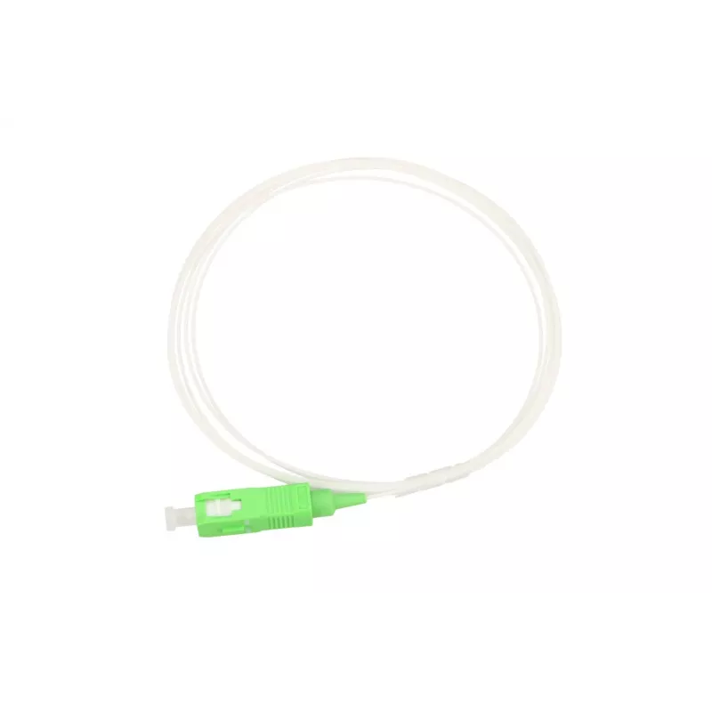 Pigtail SC/APC vienmoda Extralink G.657.A1 900µm FTTH 1,5 m, Easy strip, balts