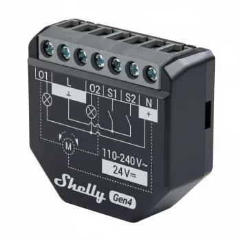 2 Shelly 2PM Gen4 Zigbee/Matter kontrolleru komplekts