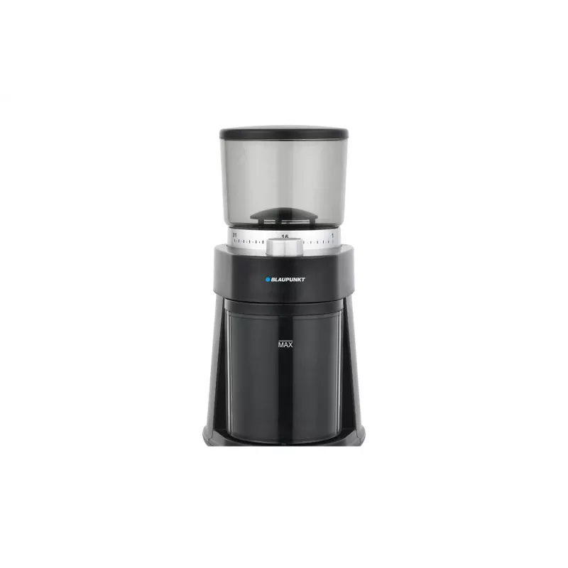 Asmeņu kafijas dzirnaviņas BLAUPUNKT FCM501 — 250 g pupiņu, 180 g maltas kafijas, 120 W, sudraba
