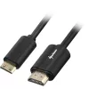 Adaptera kabelis HDMI spraudnis > mini HDMI spraudnis (melns, 1 metrs, HDMI 4K)