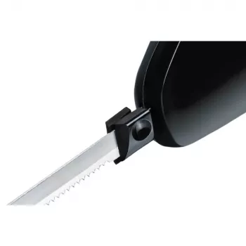 Elektriskais nazis Rommelsbacher EM 150 120 W — nerūsējošā tērauda asmeņi, izmantojamais asmeņa garums 15 cm, melns