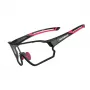 Rockbros 10135 UV400 fotohromiskas riteņbraukšanas brilles, melnas un sarkanas