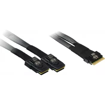 SAS kabelis Inter-Tech 88885641 melns augstas kvalitātes datu pārraidei