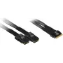 SAS kabelis Inter-Tech 88885641 melns augstas kvalitātes datu pārraidei