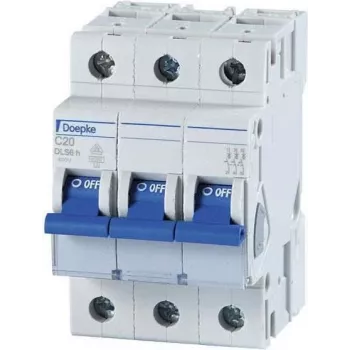 DOEPKE Strāvas slēdzis C32A DLS-6H-C32-3-6-KA 6kA 3-pol. 400V C karakteristika DLS-6H-C32-3-6-KA (09914296)