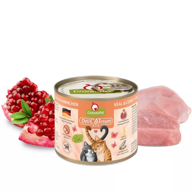 GRANATAPET DeliCATessen teļa un truša - mitrā kaķu barība - 200g