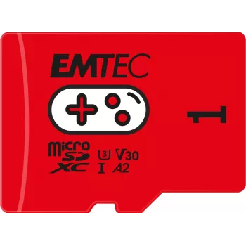 Emtec zibatmiņa 1TB UHS-I U3 V30 A2 Gaming Rouge ECMSDM1TXCU3G