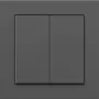 Bezvadu gaismas slēdzis Senic Friends of Hue Anthracite 81x81x17 mm