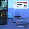 USB centrmezgls Unitek uHUB S7+ — vadu USB 3.2 Gen 2 Type-C, 100 W PD, Gigabit Ethernet, 4K atbalsts, Space pelēka