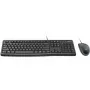 Darbvirsmas komplekts MK120, vadu, USB, QWERTZ, melns, pele iekļauta