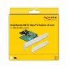 DeLOCK PCI Express x4 karte uz 1 iekšējo USB 3.2 Gen 2 key B 20-pin ligzdu