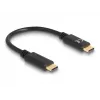 DeLOCK USB Type-C uzlādes kabelis 15 cm PD 5 A ar E-Marker