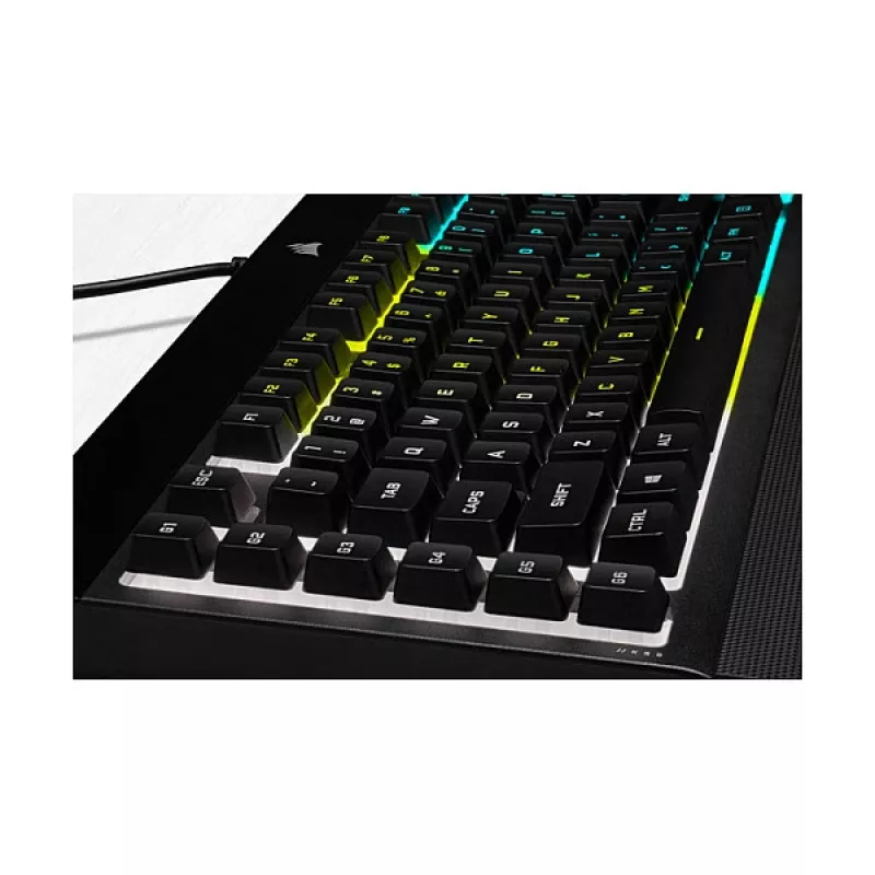 Spēlētāju tastatūra Corsair K55 Pro RGB (melna) FR