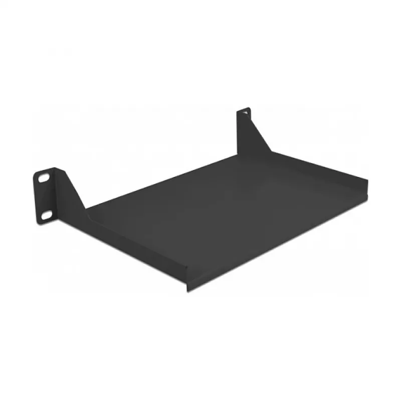 Plaukts plauktam DeLOCK 10 collu 1U melns tērauds 25,4 cm