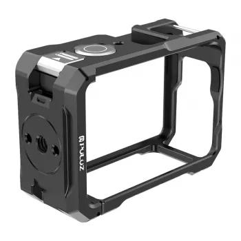 Metāla aizsargmaciņš ar Puluz aukstās kurpes stiprinājumu DJI Osmo Action 6