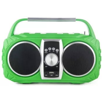 Radio pulkstenis PRIME3 Prime3 APR71GR Neon — modinātājpulkstenis ar FM radio un LED displeju