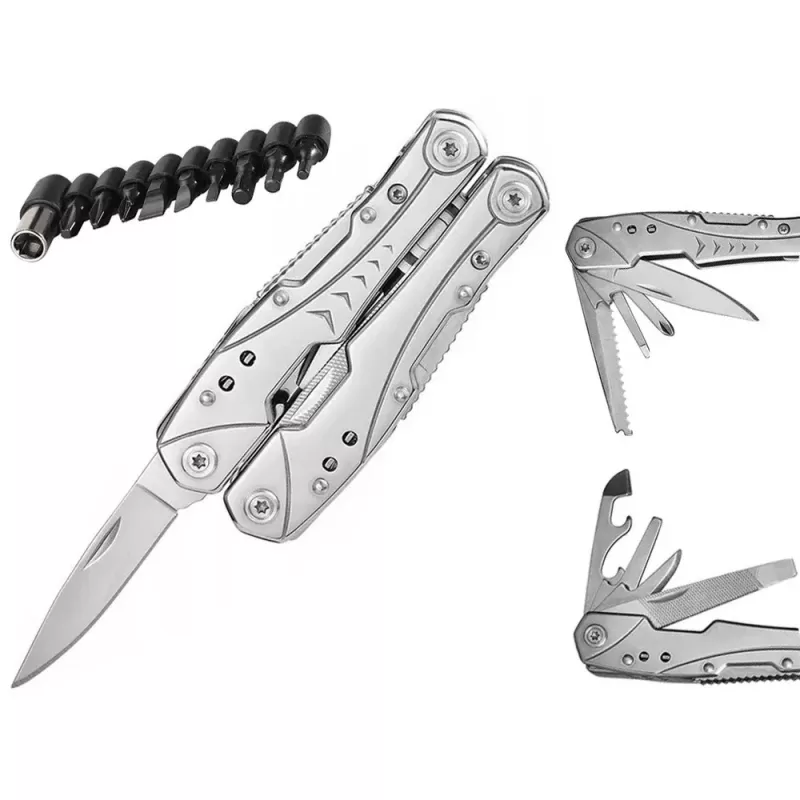 Extralink Multitool, Pocket Knife 23-in-1, with Case, Silver