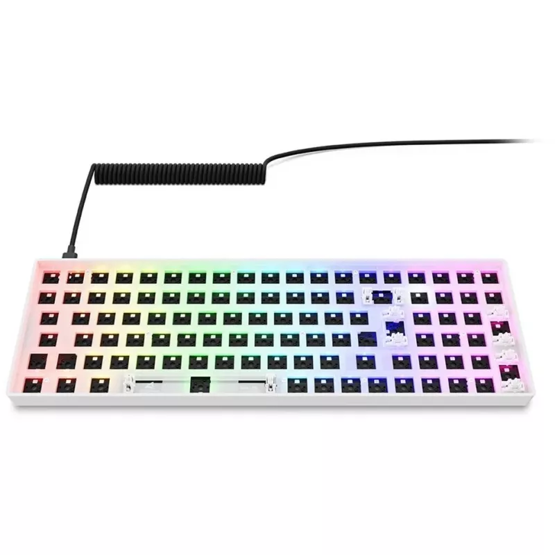 Sharkoon SKILLER SGK50 S2 balta mehāniskās tastatūras komplekts bez slēdžiem un taustiņiem