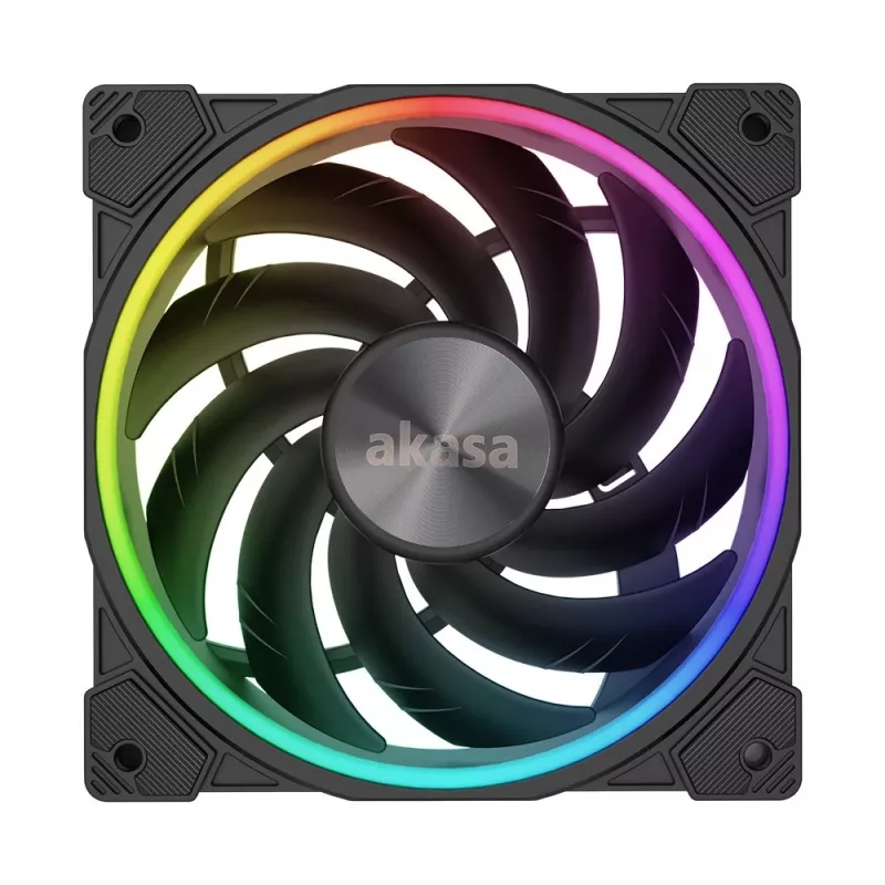 AKASA SOHO AR 120mm ARGB korpusa ventilators - melns
