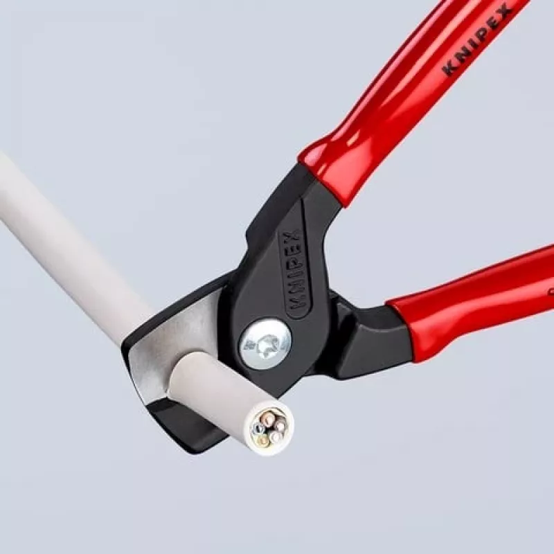 Kabeļu grieznes Knipex 95 11 160 — 160 mm griešanas jauda, ergonomiski rokturi