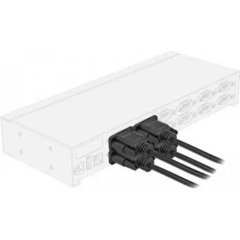 Seriālais kabelis DeLOCK 86575 melns 3 m RS-232 Sub-D9