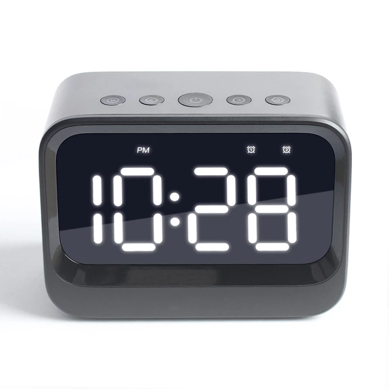 Digitālais modinātājs Denver EC-53B Melns LCD Bluetooth Baterija