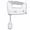 Rokas mikseris Bosch MFQ36480 – 450 W, 5 ātrumi ar turbo, pelēks/balts, putotāji un mīklas āķi