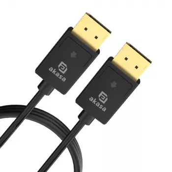 Akasa PROSLIM 8K DisplayPort kabelis 8K@60Hz - 2 m (AK-CBDP26-20BK)