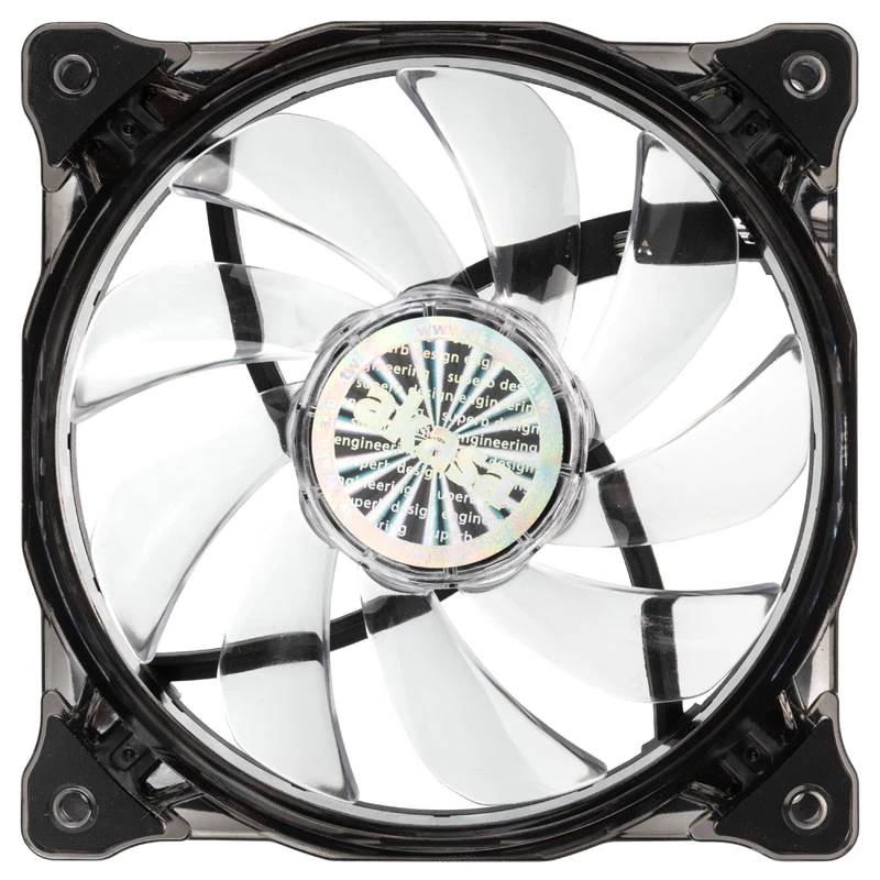 Ventilators Akasa Vegas X7 datora korpusam melns caurspīdīgs