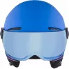 ALPINA ZUPO VISOR QLite ķivere — bērnu slēpošanas ķivere, cietais apvalks, 54–58 cm, integrēts vizieris, Run System Ergo Snow