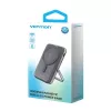 Ārējais akumulators Vention 10000mAh Magnetic Wireless 20W, 1×USB-C, bezvadu uzlāde, melns