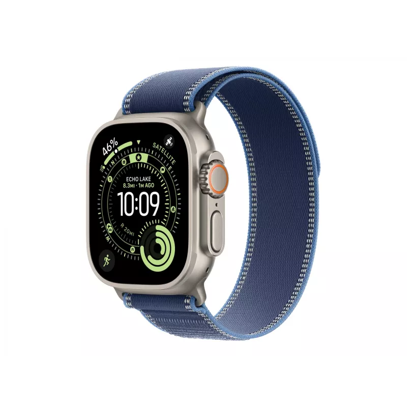 Siksniņa Apple MFT74ZM/A viedpulkstenim zila titāns poliesters elastāns neilons