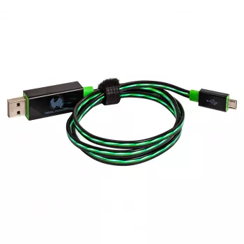USB kabelis RealPower A/Micro-USB B 0,75 m