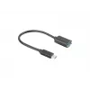 LANBERG AD-UC-UA-04 adapteris USB TYPE-C M - USB Type-A F 15cm Melns