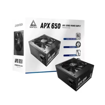 Montech APX650 barošanas bloks 650 W 20+4 pin ATX ATX Melns
