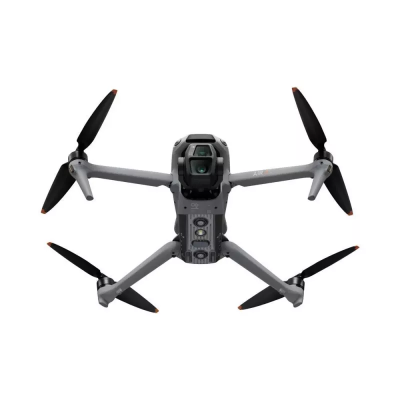 Quadcopter DJI Air 3s — 4 rotoru drons, 50 MP kamera, 3840×2160 video, 27 m/s, 32 000 m diapazons, 4276 mAh baterija, 42 GB iekšējā atmiņa, Pelēks