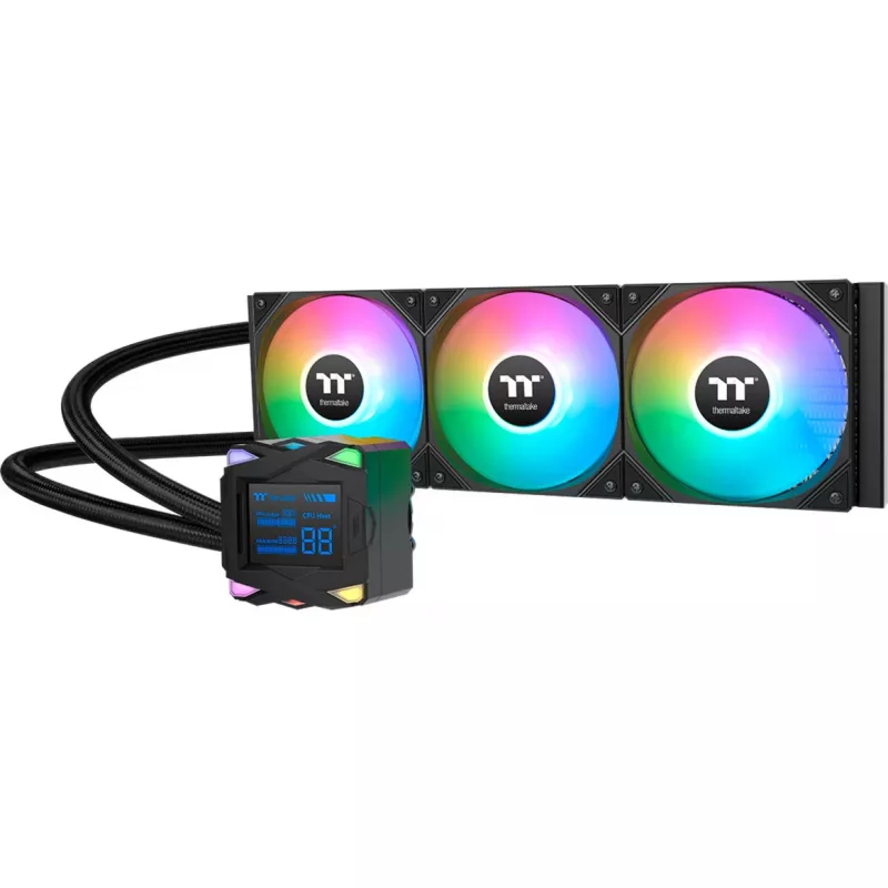 Šķidruma dzesēšanas komplekts Thermaltake LA360-S ARGB 12 cm, melns