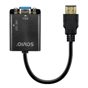 Adapter HDMI-VGA ar Audio AK-76 Savio SAVAK-76