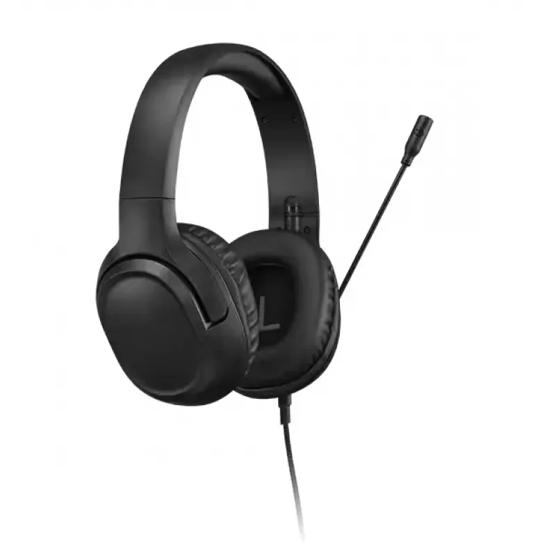 Lenovo H110 spēļu austiņas, vadu, binaurālas, 3,5 mm, 1,8 m kabelis, 50–20 000 Hz, 110 dB, 32 Ω, melnas